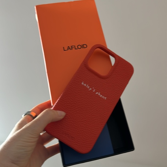 LA FLOID personalized phone case orange NOT USED IPHONE 15 PRO MAX - Picture 2 of 2